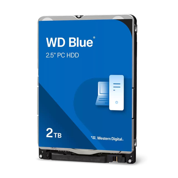 Жесткий диск/ HDD WD SATAIII 2Tb 2.5"" Blue 5400 128Mb 1 year warranty (replacement ST2000LM015, ST2000LM007)