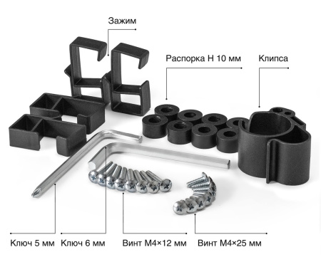 Кронштейн для двух мониторов ExeGate EDM2-3210-11D 15"-32" VESA 75x75, 100x100, макс. нагрузка на один кронштейн 10 кг, наклон -90°/+90°, поворот -90°