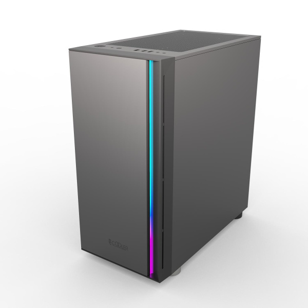 Корпус без блока питания/ Case PCCooler LM300 ARGB BK, Mini-Tower, TG, 1x120mm ARGB, 1xUSB-A 3.0 + 2xUSB-A 2.0, mATX, mITX Black