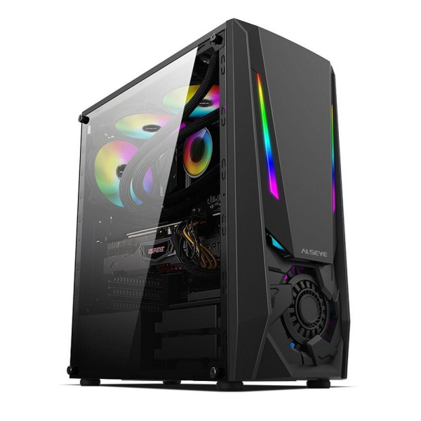 Корпус ALSEYE  Reactor-B Mini-ITX/Micro ATX/ATX, USB2.0*2+HD Audio+USB3.0*1 USB2.0*2+HD Audio+USB3.0*1
