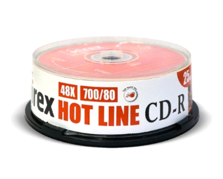Диск CD-R 25шт Mirex Brand 700Mb 48x Cake box (UL120051A8M)