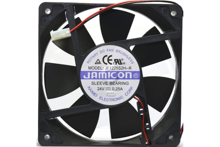 Вентилятор 120*120*25мм, 24в, 0.2а, 134.4м3/ч, 39.5дБ(А), скольжения, JF1225S2H