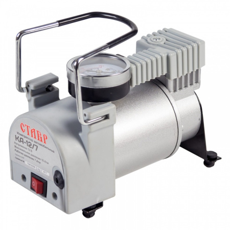 Компрессор автомобильный Ставр КА-12/7 12В, 7 Атм, 35 л/мин, 3 насадки, шланг 1м, сумка