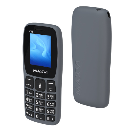 Сотовый Maxvi C45 Grey 2sim/1.77"/160*128/microSD/Bt/800мАч/моноблок
