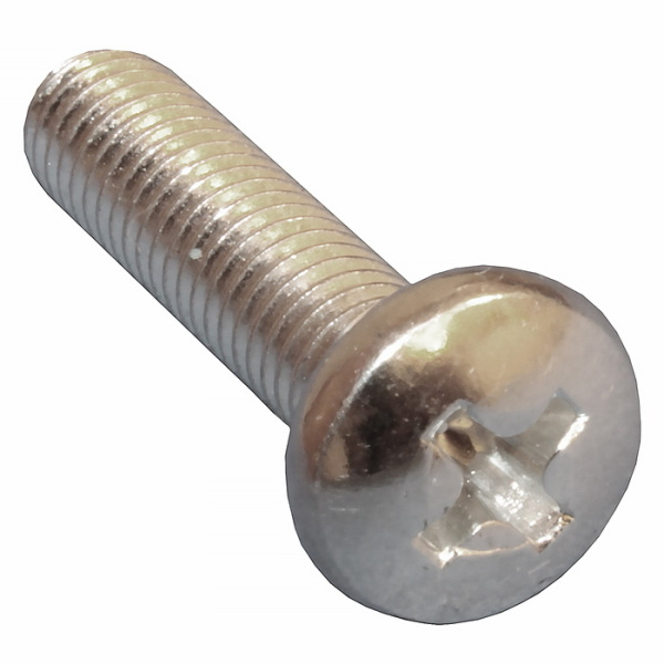Винт М5, 20мм, оцинкованная сталь, DIN 7985, головка полукруг, PH