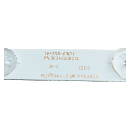 Подсветка матрицы 48" LE48D8-03(D) pn: 30348008220 10шт, 8LED, 480*18мм, Haier 48UF2500 LE48U5000TF