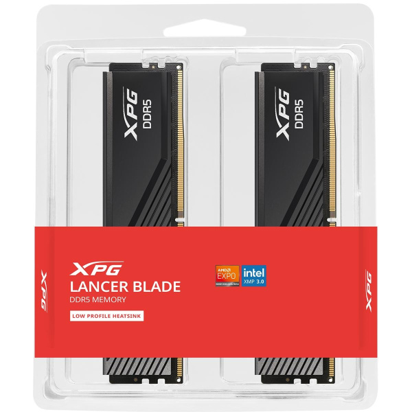 Оперативаня память ADATA LANCER BLADE DDR5 DIMM 64GB 5600MHz 2*32GB 46-45-45 1.1V BLACK DUAL TRAY