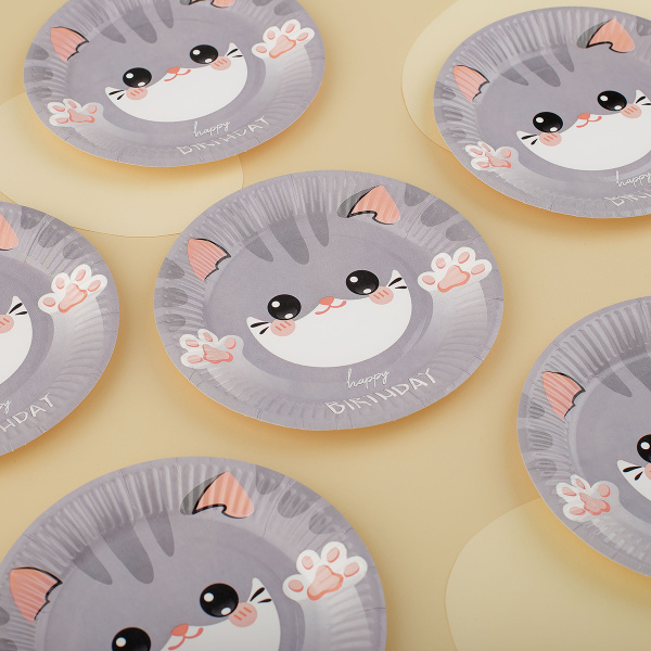 Бумажные тарелки "Kitten" MESHU 6шт. (MS_55432)