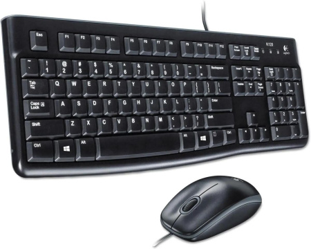 Комплект USB Logitech MK120 (920-002589) клавиатура 104кл.+ мышь 1000dpi, с кириллицей Black