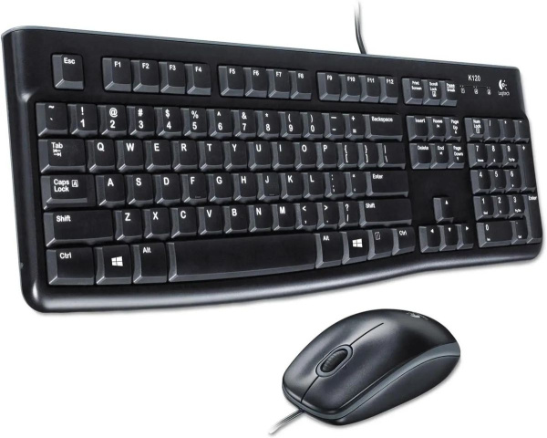 Комплект USB Logitech MK120 (920-002589) клавиатура 104кл.+ мышь 1000dpi, с кириллицей Black