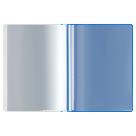 Скоросшиватель пластиковый А4 160мкм. СТАММ с 10 вкладышами, с перфорацией, синий (ММ-31756)