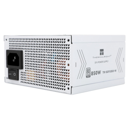 Блок питания 850W/ Power Supply Thermalright, 850W 80+ Gold (SFX, 3.1, PCIe 5.1, Full modular, 1x24(20+4)pin, 1xCPU 8(4+4)pin, 2xPCIe*2 8(6+2)pin, 1x12VHPWR PCIe 5.1 12+4pin 600mm, 3xSATA3, 3xMOLEX4pin, Active, 92x92mm, 100x125x64mm, APFC, OPP, OVP, OTP,