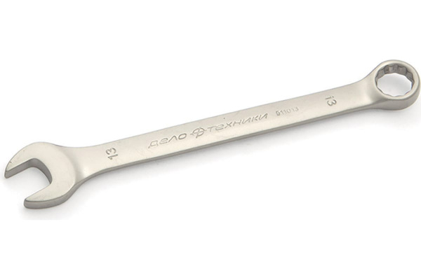 Ключ комбинированный 13мм, 6140CrV, 44..48HRC, Дело техники 511013