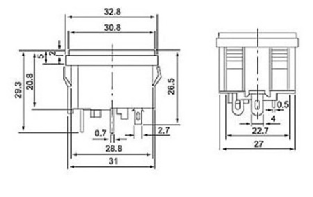 Разъем питания, IEC-60320 C14, штекер, корпусной, предохранитель, крепёж защёлка