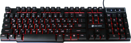 Игровая клавиатура USB Dialog Gan-Kata KGK-15U мембранная, подсветка, Black