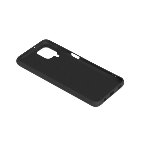 Чехол силиконовый с микрофиброй для Samsung Galaxy A22/M22 DF sOriginal-22 (black)