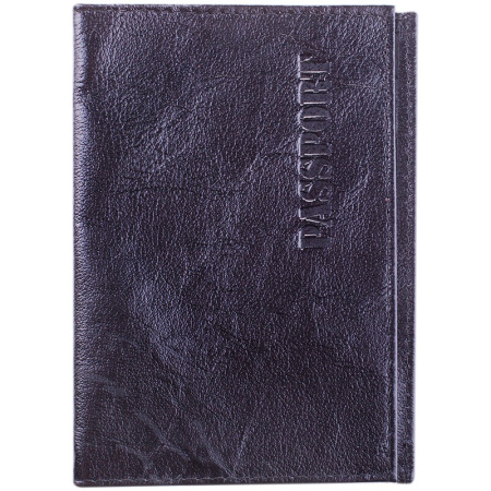 Обложка для паспорта OfficeSpace кожа тип 1, черный KPs_1644 / 176869