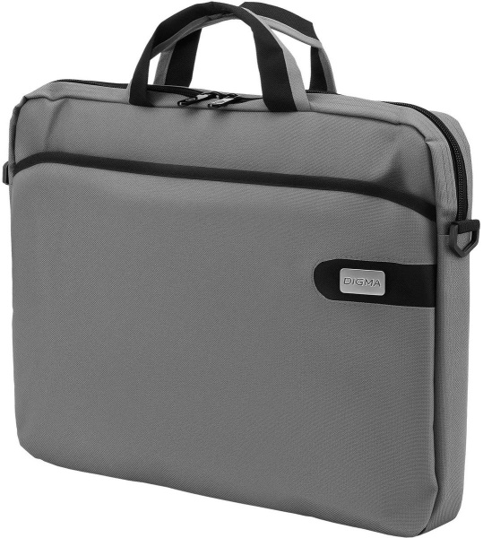 Сумка_для_ноутбука 15.6" Digma R-211 серый полиэстер (R211GY)