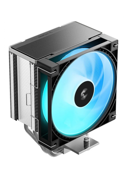 Кулер S1700/1851/AMx Deepcool AG600 ARGB LGA1851/1700/AM5/AM4 (270W/120mm/500-2200rpm/ARGB/6 тепл.трубок,черный)