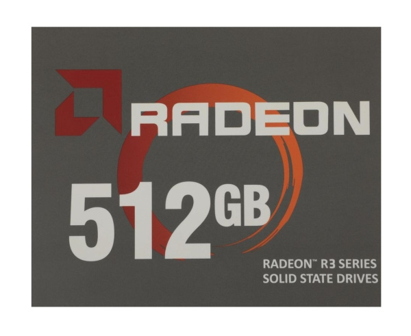 SSD-накопитель 512Гб AMD Radeon R3 [R3SL0512G2](3D NAND,550/470 Мб/с)