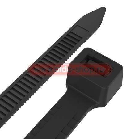 Стяжка(хомут) кабельная нейлоновая 400х4.8, черный, упаковка 100штук, Rexant 07-0401