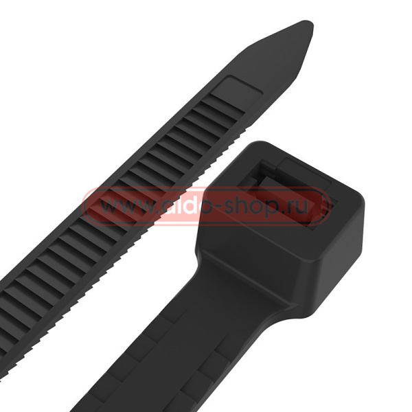 Стяжка(хомут) кабельная нейлоновая 400х4.8, черный, упаковка 100штук, Rexant 07-0401