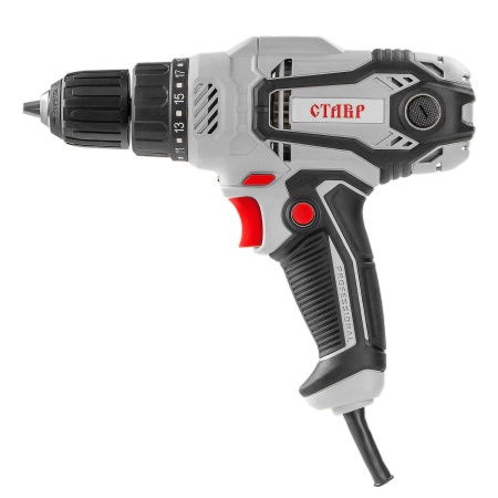 Дрель-шуруповерт Ставр ДШС-10/470 питание 220В, 470Вт, 0-1100об/мин, 35Нм, патрон 0,8-10мм, реверс