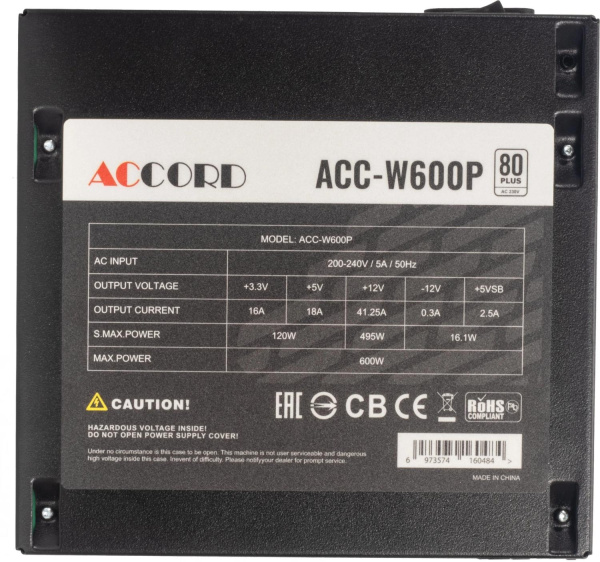 Блок питания ACCORD Accord ATX 600W