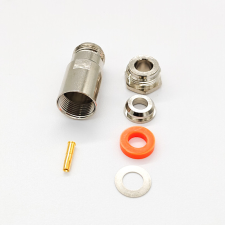 Разъем N type, гнездо, кабельный, прижимной, 5D-FB RG-8X LMR-300, N-212/5D