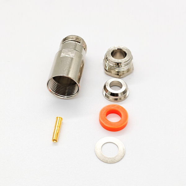 Разъем N type, гнездо, кабельный, прижимной, 5D-FB RG-8X LMR-300, N-212/5D