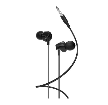 Гарнитура проводная HOCO M60 вставные,16 Ом, 95 дБ, кабель 1.2м, черный