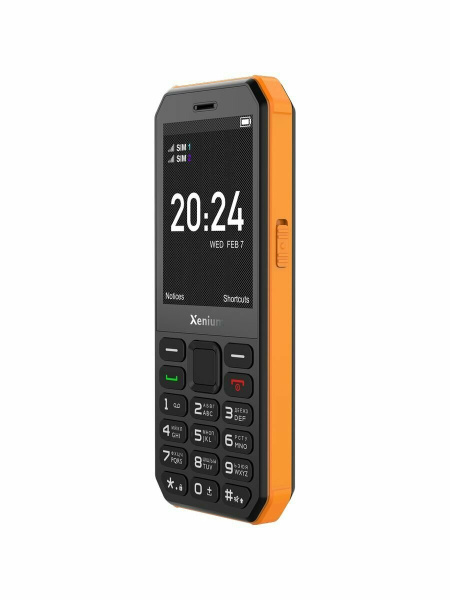 Сотовый Xenium X300 Black+Orange 2sim/2.8"/320*240/32Mb/microSD/0.3Мп/Bt/3000мАч/моноблок