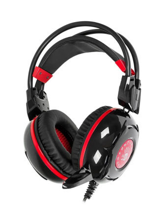Игровая гарнитура A4Tech Bloody G300 мониторные, 32Ом, 100дБ, кабель 2.2м, Black/Red