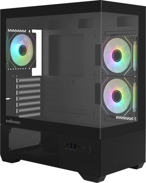 Корпус Zalman Chronix V2 черный без БП ATX 6x120mm 2x140mm 1xUSB2.0 1xUSB3.0 audio bott PSU