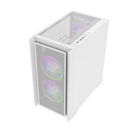 Корпус mATX Б_БП Powercase Alisio Micro Z3W ARGB (USB3.0, Audio, TG, 3x120mm ARGB,белый)[CAMZW-A3]