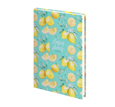 Ежедневник STAFF недат. А5, 128 л, "Lemon Stories" 113529