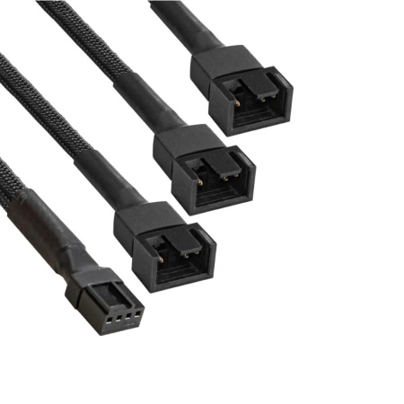 Разветвитель питания с 4pin материнской платы на 3 корпусных вентилятора ExeGate EX-CC-4p3xF (4pin F/3x4pinM )