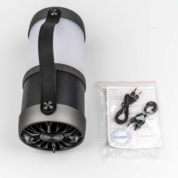 Портативная колонка Dialog AP-1010 Bluetooth, 12Вт вход FM+USB+SD, RGB подсветка