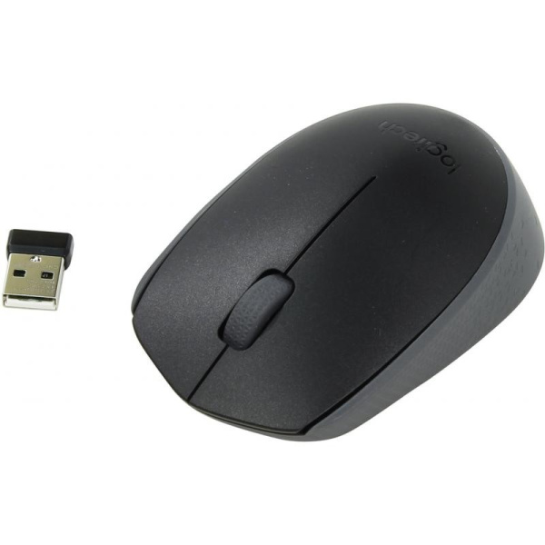 Мышь беспроводная Logitech M171 (910-004424/910-004643) оптическая, 1000dpi, радиус действия до 10м, Black