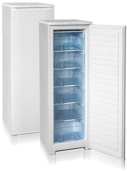 Морозильник Бирюса 116 White, 1 камера, 175л, 48x60.5x145, класс A, ручная разморозка
