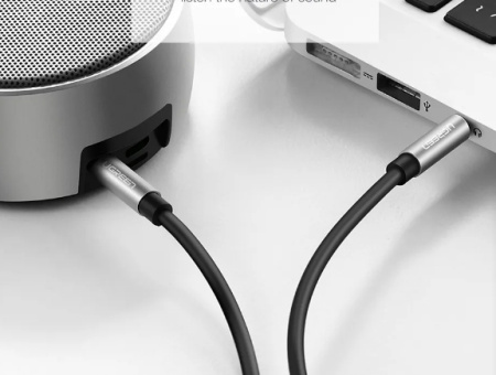 Кабель_аудио 3.5дж-3.5дж - _1м соединитель UGREEN AV119 (10733) черный