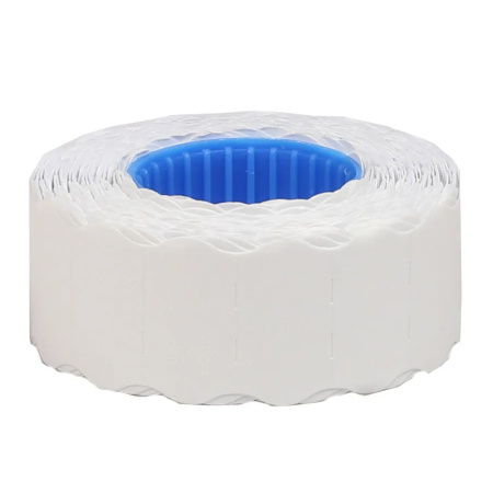 Этикет-лента 21*12мм. OfficeSpace, волна, белая, 800шт. (243305)