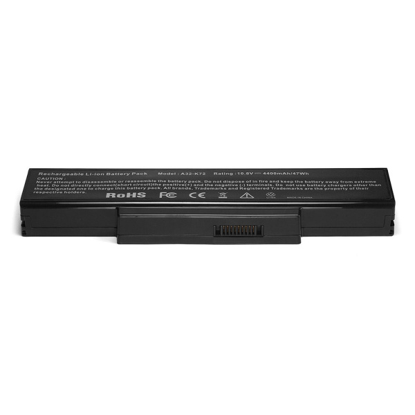Батарея для Asus K72, N71, N73, X72 Series (11.1V 4400mAh) p/n: A32-K72