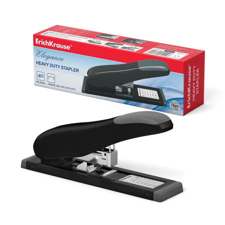 Степлер мощный ErichKrause "Elegance P90" на 100л. черный (5410)