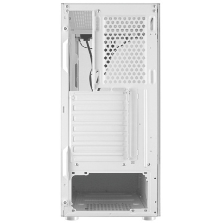 Корпус ATX Б_БП Ginzzu CL110 (USB3.0,Audio,белый,"стеклянный куб")