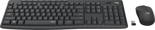 Беспроводной комплект Logitech MK295 (920-009807/920-009813) радиус действия до 10м, Grey