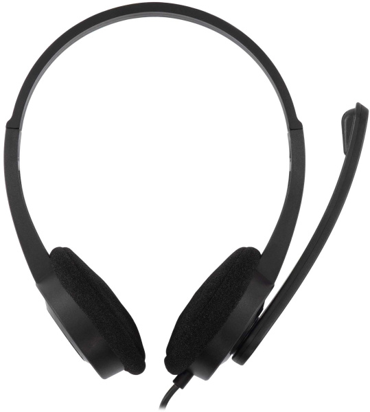 Гарнитура проводная Оклик HS-M600 накладные, кабель 1.8м, Черный