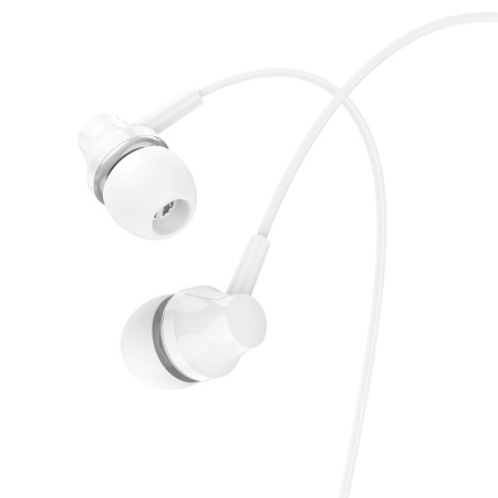 Гарнитура проводная BOROFONE BM74 вставные, кабель 1.2м, белый