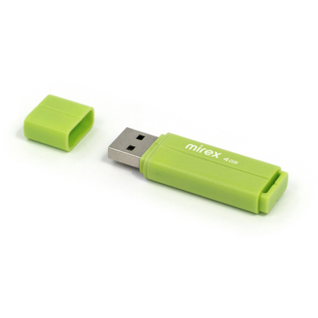 Флеш-накопитель USB2.0 4Gb Mirex Line (13600-FMULGN04) зеленый