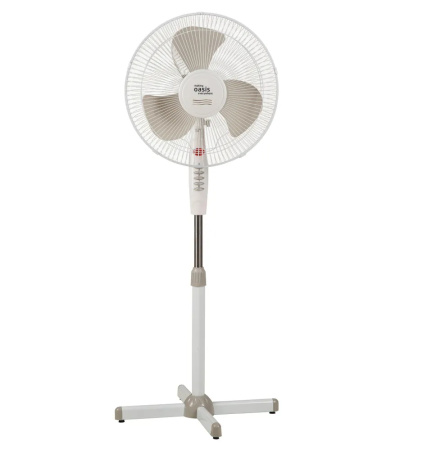 Вентилятор напольный Oasis VF-40PWG Белый, 40Вт, 3 скорости, 1шт. в коробке